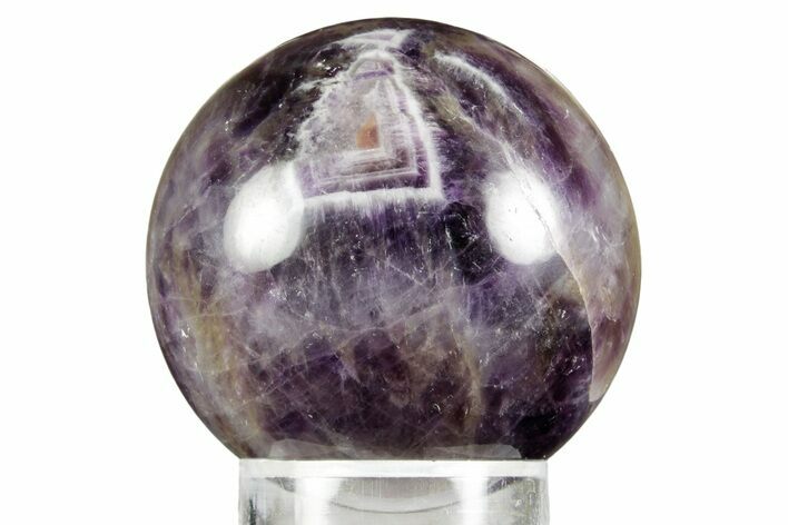 Polished Chevron Amethyst Sphere - India #359799